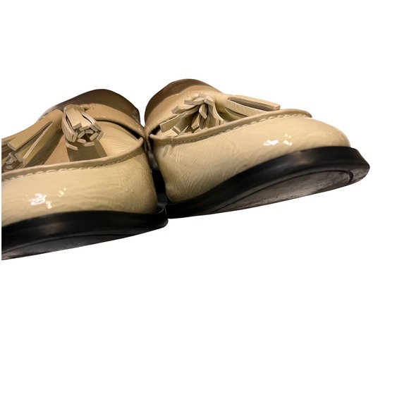 Franco Sarto Cream Tassel Loafers, Slip On Dress Shoes, Classic Women's Footwear - Picture 7 of 15